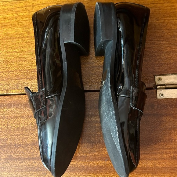 ASOS DESIGN Stanford smart mid heeled loafers in black size 4 - Picture 5 of 13